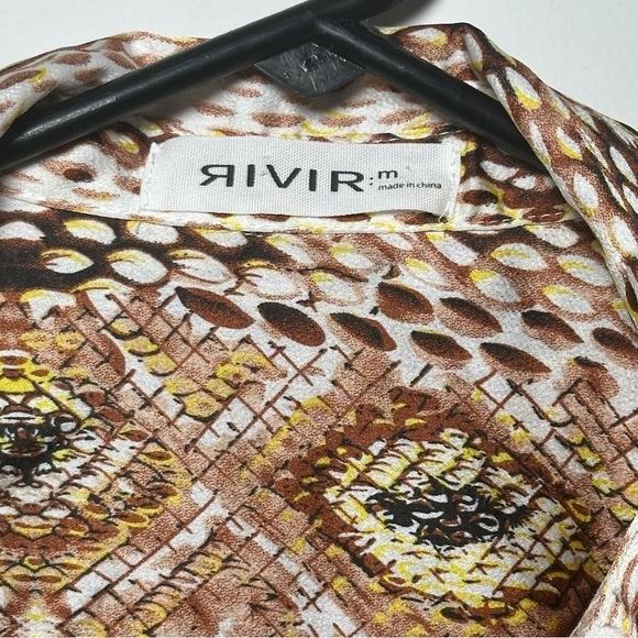 Rivir Patterned Snake Print 2 piece Set Crop Top & Midi Skirt Size Medium - Picture 14 of 16